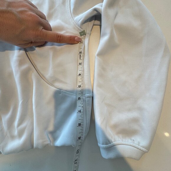 lululemon Softstreme Full-Zip Hoodie - Light Vapor (Size 6) - Picture 4 of 4